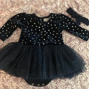 Fancy navy blue star dress